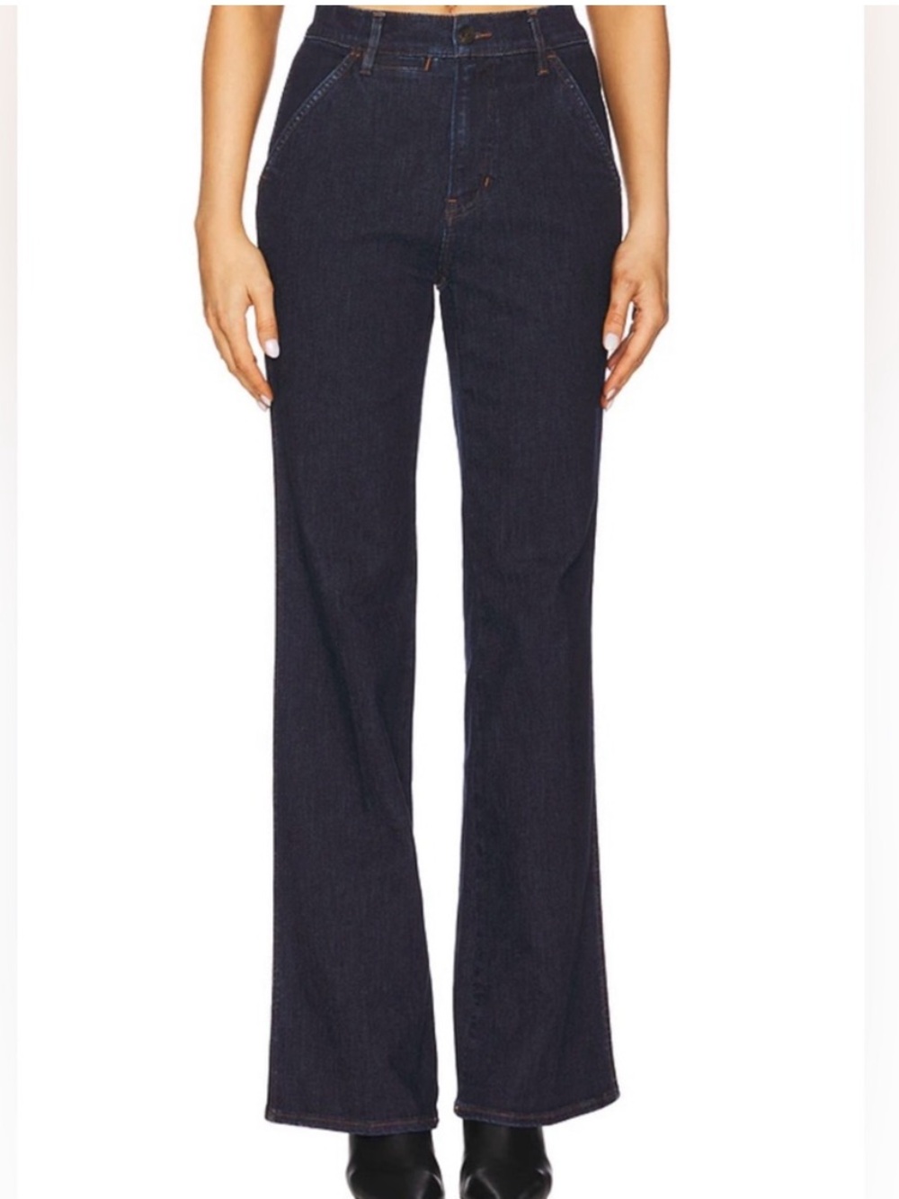 Veronica Beard Crosbie Wide Leg Indigo Rinse 28